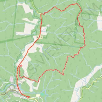 Ridge Road Loch Valley Loop trail, distance, elevation, map, profile, GPS track