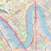 Kangaroo Point - Story Bridge - Goodwill Bridge trail, distance, elevation, map, profile, GPS track