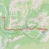 Vernal Fall and Nevada Fall trail, distance, elevation, map, profile, GPS track