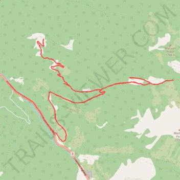 Eight Mile Creek FSR trail, distance, elevation, map, profile, GPS track