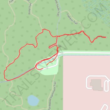 San Felasco Park: Cypress Overlook Trail trail, distance, elevation, map, profile, GPS track