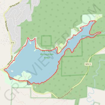 Jenkinson Lake Loop trail, distance, elevation, map, profile, GPS track