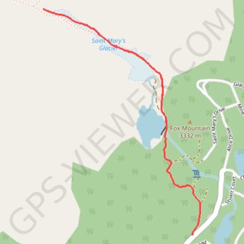Saint Mary's Glacier trail, distance, elevation, map, profile, GPS track