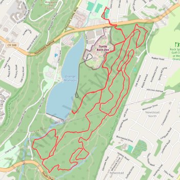 Turtle Back Maze trail, distance, elevation, map, profile, GPS track