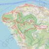 HK dino trail, distance, elevation, map, profile, GPS track