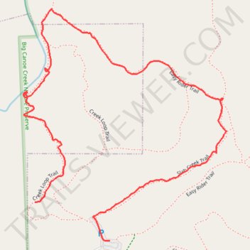 Big Canoe Creek Nature Preserve trail, distance, elevation, map, profile, GPS track