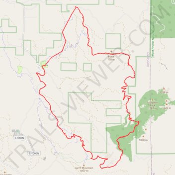 Backpacked Tarbell Loop Trail trail, distance, elevation, map, profile, GPS track