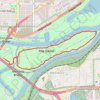 Pike Island Loop Trail in Fort Snelling State Park trail, distance, elevation, map, profile, GPS track