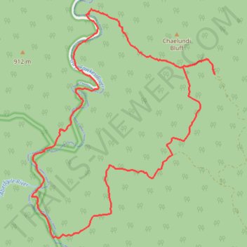Guy Fawkes River Loop Hike from Chaelundi trail, distance, elevation, map, profile, GPS track