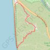 Torrey Pines Beach Loop trail, distance, elevation, map, profile, GPS track