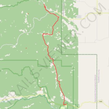 Mesa Butte to Sandy McNabb trail, distance, elevation, map, profile, GPS track