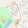 Trace along center of footpaths, Harvest Sports Park trail, distance, elevation, map, profile, GPS track