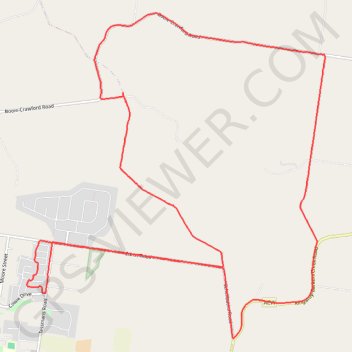 Booie and Schellbachs Road near Kingaroy trail, distance, elevation, map, profile, GPS track