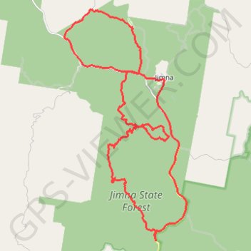 Jimna - Ponderosa - Peach Trees trail, distance, elevation, map, profile, GPS track