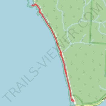 Hole-in-the-Wall via North Coast Beach TravelWay in Olympic National Park trail, distance, elevation, map, profile, GPS track