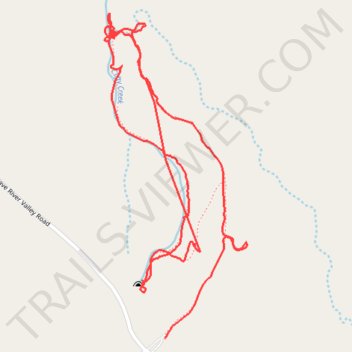 Cave river valley trail, distance, elevation, map, profile, GPS track