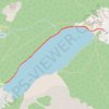 Lake Louise trail, distance, elevation, map, profile, GPS track