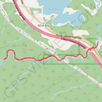 Rosewall Creek Provincial Park trail, distance, elevation, map, profile, GPS track