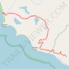 Alamere Falls via Coast Trail in Point Reyes National Seashore trail, distance, elevation, map, profile, GPS track