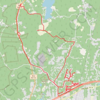 Charlestown - Long Run trail, distance, elevation, map, profile, GPS track