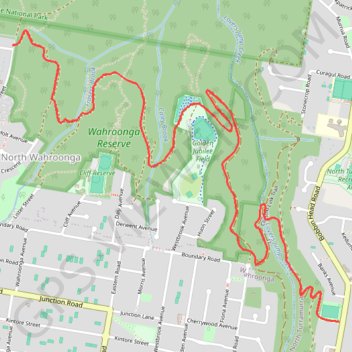 Wahroonga Reserve trail, distance, elevation, map, profile, GPS track
