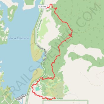 New trails on Boca/Verdi trail, distance, elevation, map, profile, GPS track
