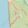 Torrey Pines Beach and Overlooks Loop trail, distance, elevation, map, profile, GPS track