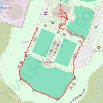 Lake Forest Sports Park trail, distance, elevation, map, profile, GPS track