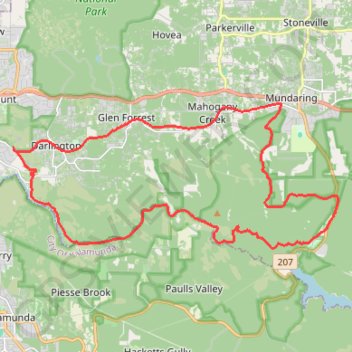 Beelu Circuit trail, distance, elevation, map, profile, GPS track