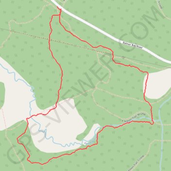 Deep River Loop Walk near Kennedy Creek trail, distance, elevation, map, profile, GPS track