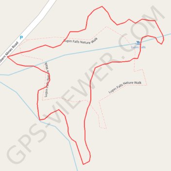 Lupin Falls Nature Walk trail, distance, elevation, map, profile, GPS track