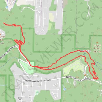 Madison County Mountain Biking trail, distance, elevation, map, profile, GPS track