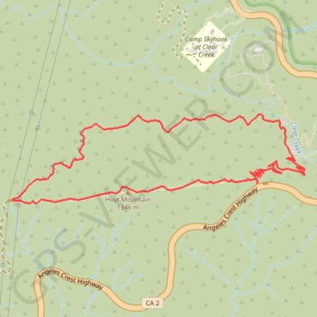 Hoyt Mountain Loop trail, distance, elevation, map, profile, GPS track