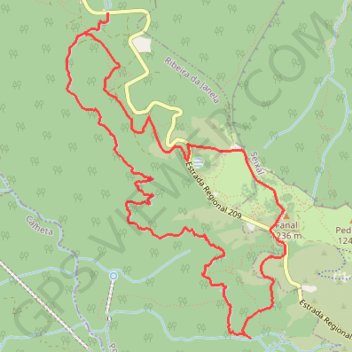 Madeira - PR 14 Levada dos Cedros - Steige unterhalb der ER ... trail, distance, elevation, map, profile, GPS track