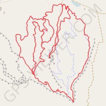 Tilted Mesa trail, distance, elevation, map, profile, GPS track
