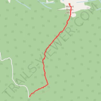 Mount Bryan trail trail, distance, elevation, map, profile, GPS track