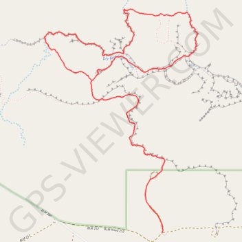 Dry Fork Narrows, Peek-A-Boo and Spooky Slot Canyons Loop trail, distance, elevation, map, profile, GPS track