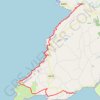 Cliffs of Moher - Stookeen Cliff trail, distance, elevation, map, profile, GPS track