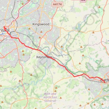 2024-03-30_10-35_Sat trail, distance, elevation, map, profile, GPS track
