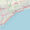 Toronto - Oshawa trail, distance, elevation, map, profile, GPS track