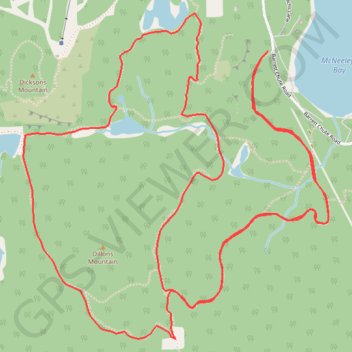 Manitou Mountain Lookout - Red Arrow Rock Outlook - Calabogie Lake trail, distance, elevation, map, profile, GPS track