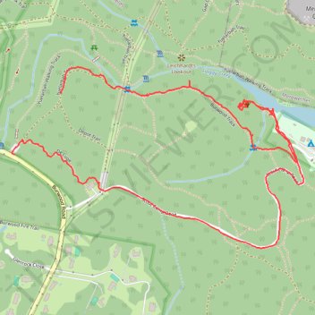 Borehole Colliery No.1 site trail, distance, elevation, map, profile, GPS track