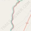 Box Canyon Trail to waterfall trail, distance, elevation, map, profile, GPS track