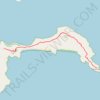 Bald Head Hike in Torndirrup National Park trail, distance, elevation, map, profile, GPS track