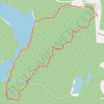 Lost Lake Loop Trail trail, distance, elevation, map, profile, GPS track