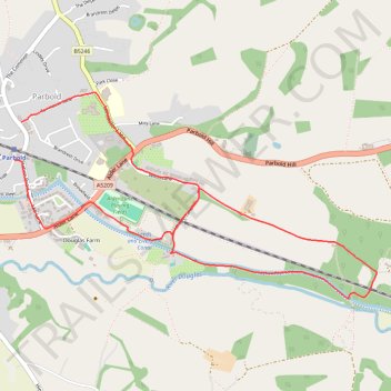 Parbold - Leeds and Liverpool Canal Loop Walk trail, distance, elevation, map, profile, GPS track