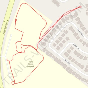 Skyline Ranch Park Loop Walk trail, distance, elevation, map, profile, GPS track