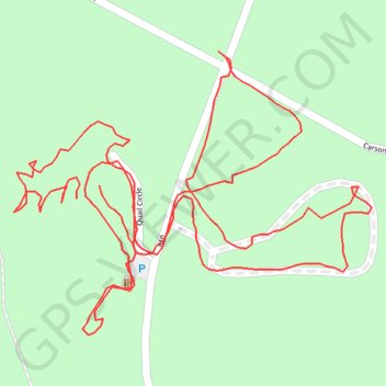 Walk around Quail and Turkey campgrounds trail, distance, elevation, map, profile, GPS track
