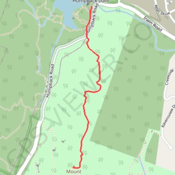 Mount Wells from Humpback Dam trail, distance, elevation, map, profile, GPS track