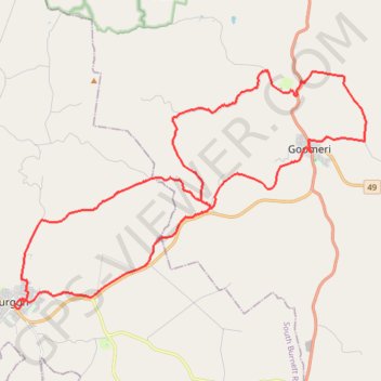 Murgon to Goomeri trail, distance, elevation, map, profile, GPS track